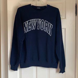 Navy Blue New York crew neck